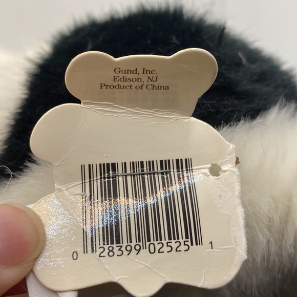 Gund Plush Cow With Brass Bell Soft Stuffed Animal 9” Toy Farm 1987 - Picture 8 of 12